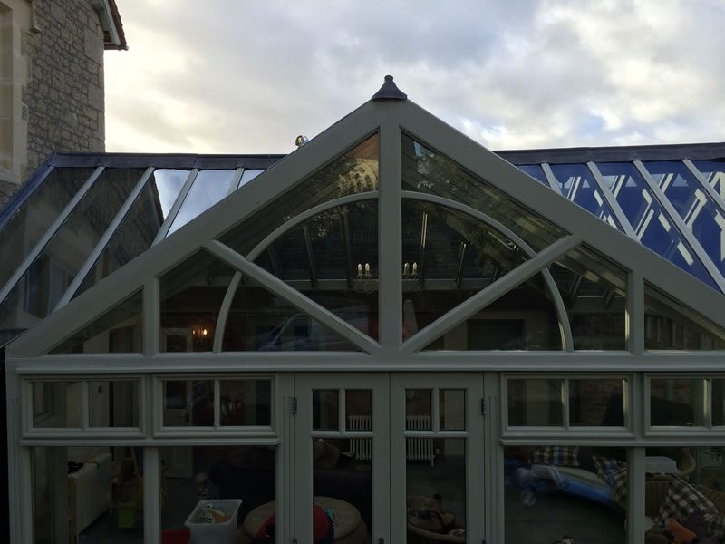Conservatory at farmhouse near Thame