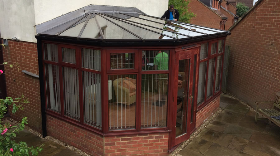 Thame Conservatory with new glass roof