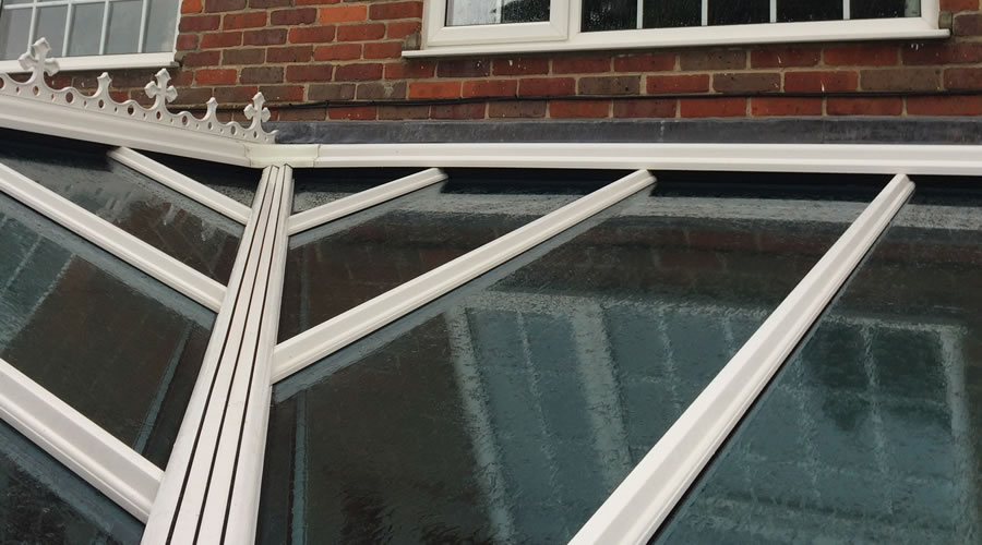 Thame Conservatory glazed roof cleaned