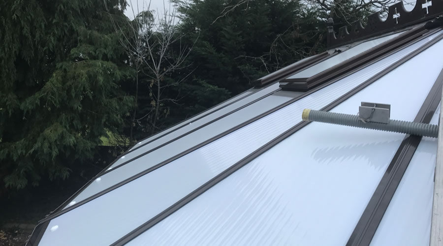 Conservatory roof cleande in Haddenham