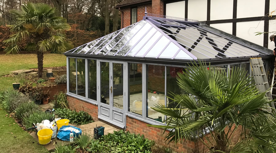 Cleaning a conservatory in Thame