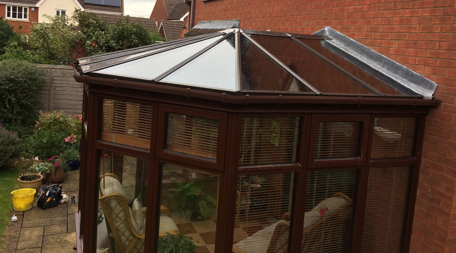 New glass units in Thame conservatory roof